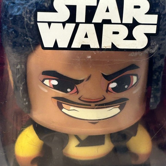 Hasbro Mighty Muggs Star Wars LANDO CALRISSIAN Mad Face Figure #11 Disney NEW - Picture 13 of 13